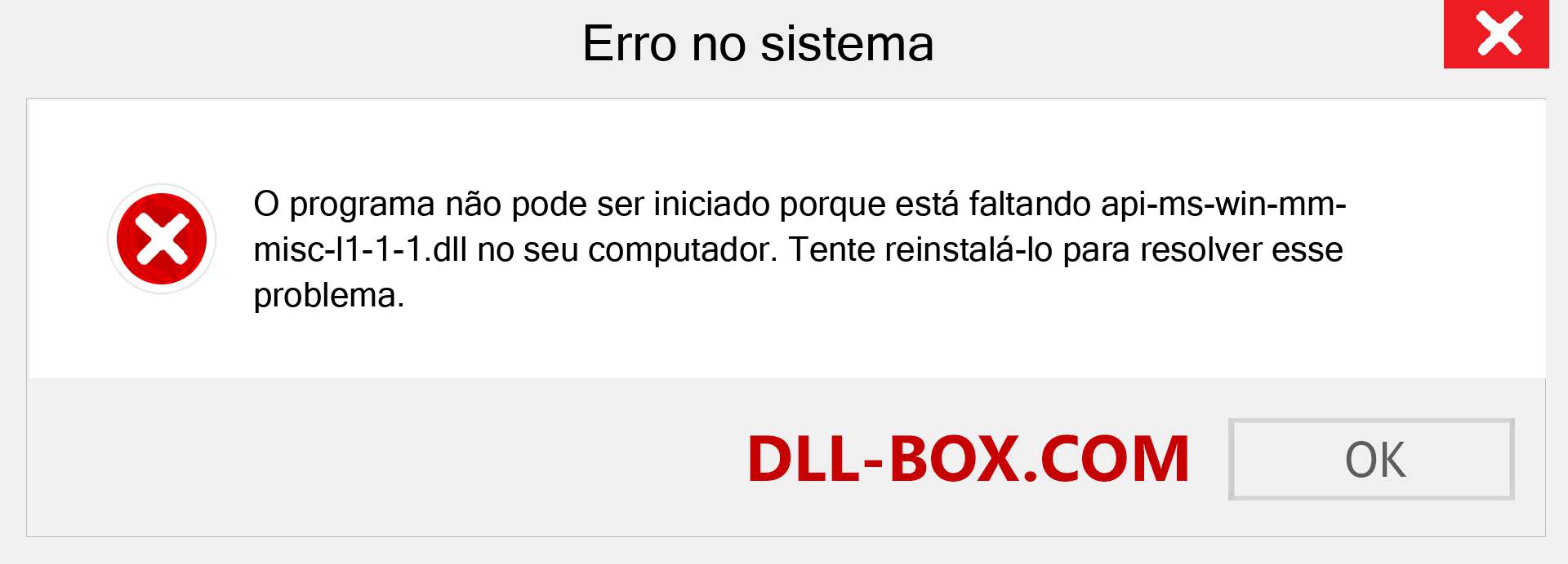 Arquivo api-ms-win-mm-misc-l1-1-1.dll ausente ?. Download para Windows 7, 8, 10 - Correção de erro ausente api-ms-win-mm-misc-l1-1-1 dll no Windows, fotos, imagens